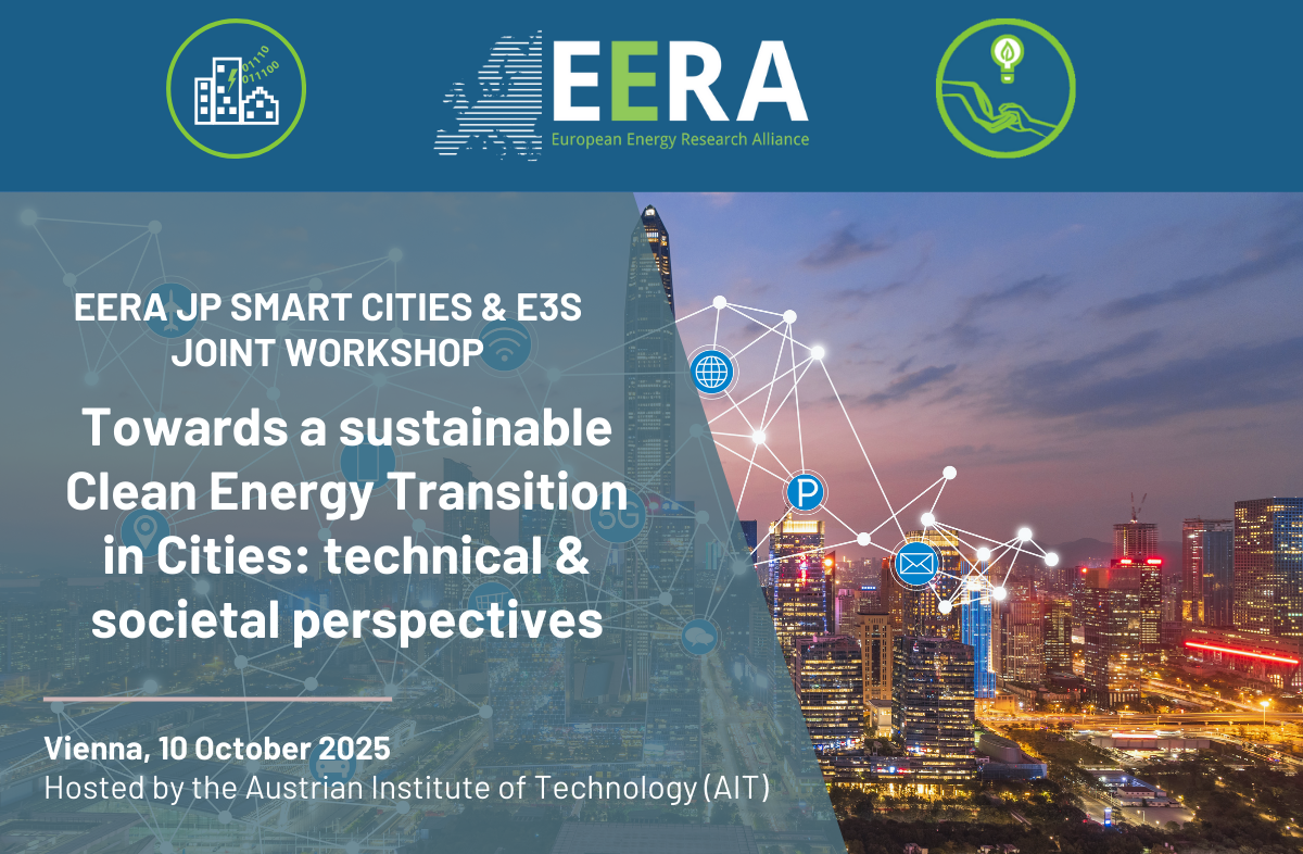 Call for abstracts - JP Smart Cities & e3s joint workshop "Towards a sustainable Clean Energy Transition in Cities: technical and societal perspectives”